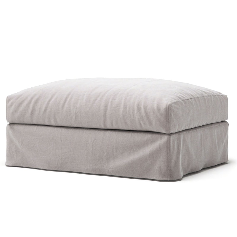 Le Grand Air Footstool Linen, Misty Grey