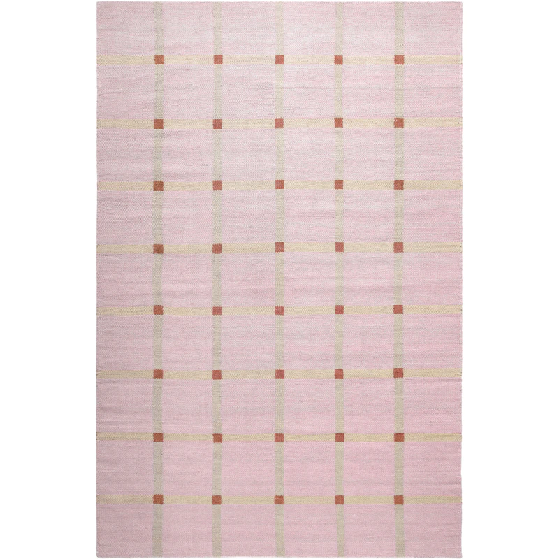 Mosaic Wool Rug 75x150 cm, Pink