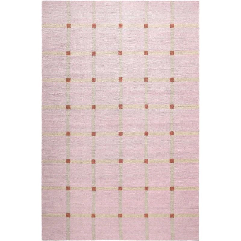 Mosaic Wool Rug 200x300 cm, Pink