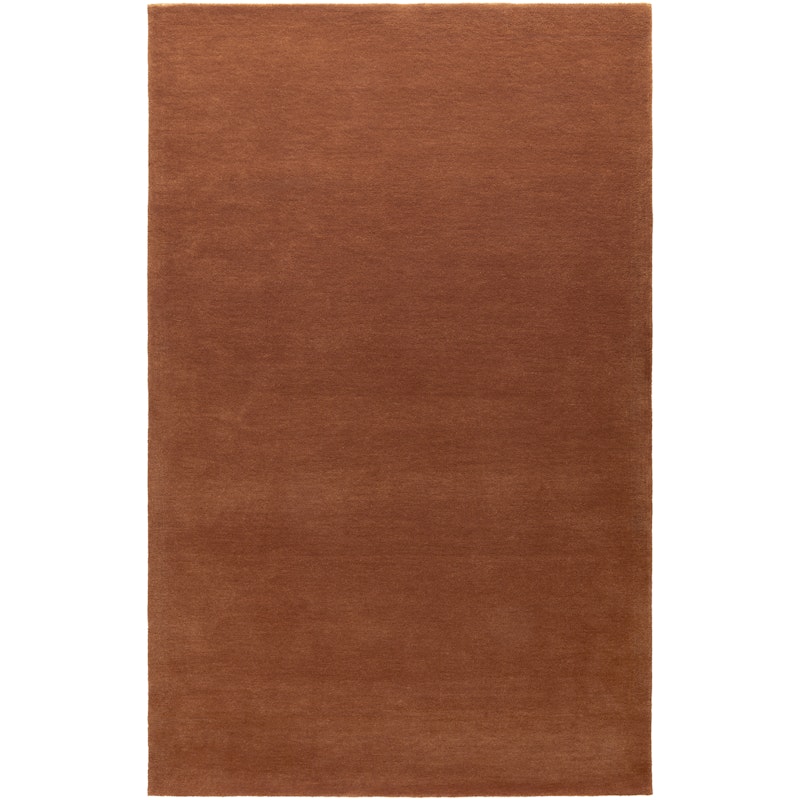 Nordic Plain Wool Rug 180x270 cm, Rust