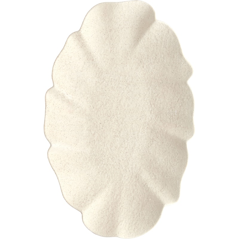 Ruffle Platter 55,5 cm, Off-white