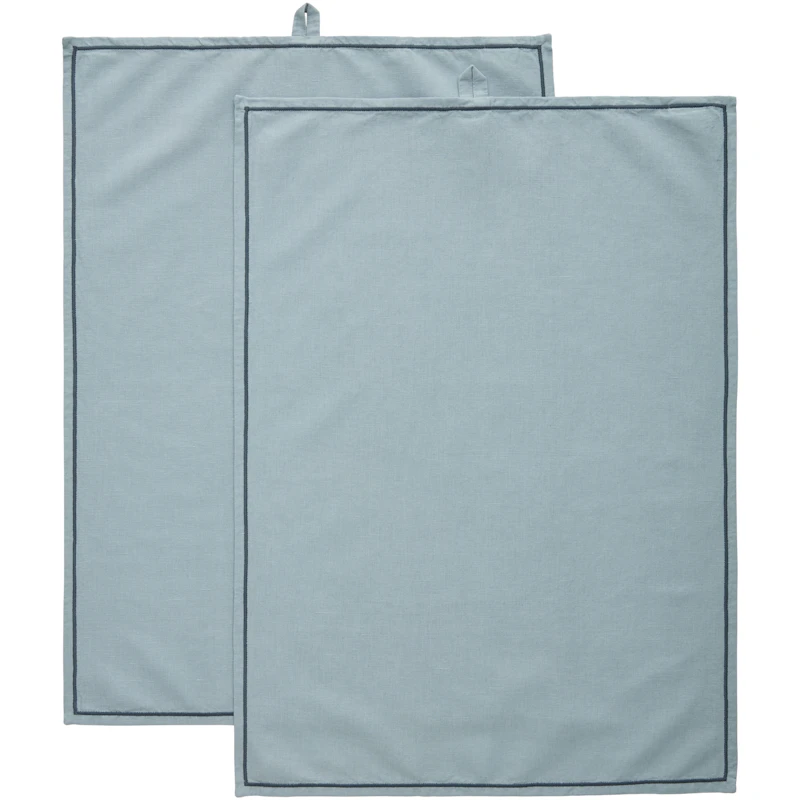 Sienna Kitchen Towel 2-pack 50x70 cm, Dusty Blue