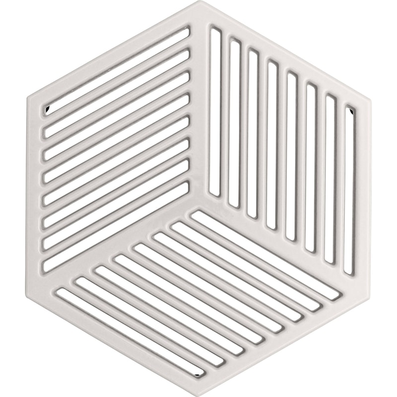 Natural Canvas Trivet Cast Iron 21,5x24,5 cm, White