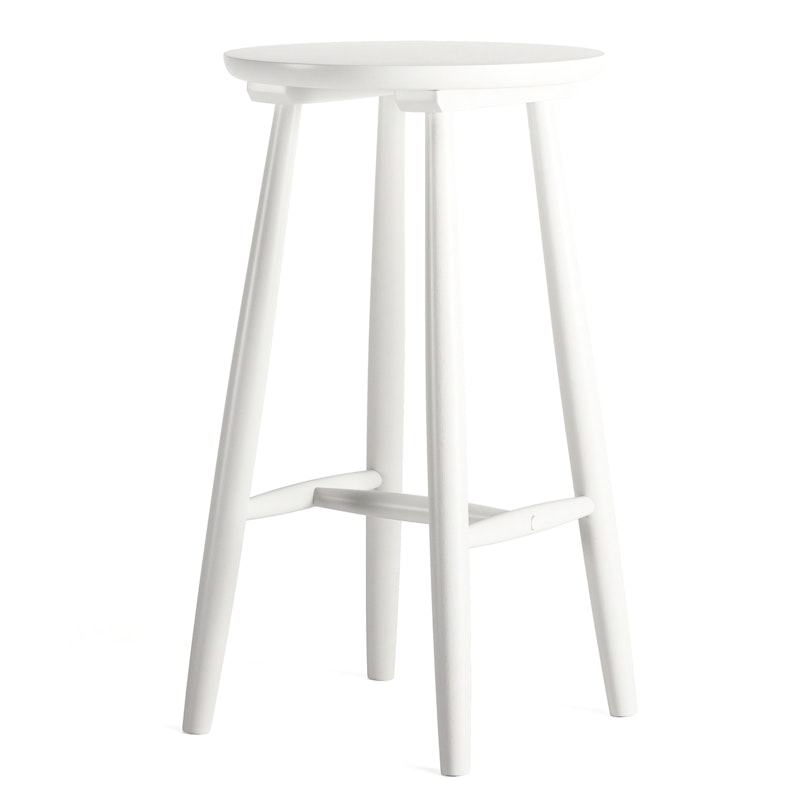 Wood H23 Barstool, White