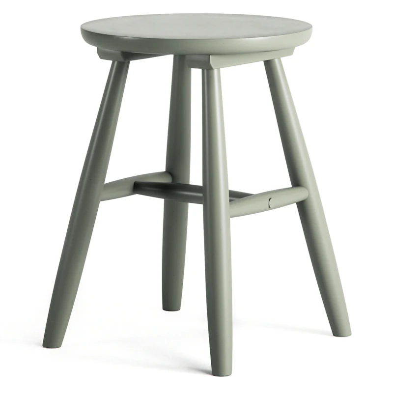 Wood Stool H15, Cement Grey