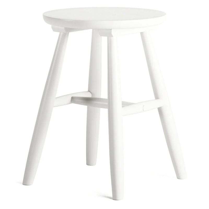 Wood Stool H15, White