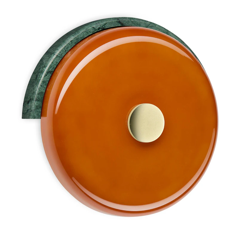 Trip Wall Lamp, Marble Moss / Amber