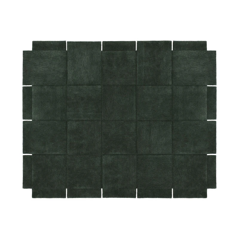 Basket Rug Green, 245x300 cm