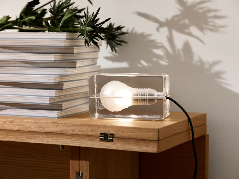 Moma DESIGN HOUSE Stockholm BLOCK LAMP 大 Block Lamp, Black Cable from Design House Stockholm | RoyalDesign