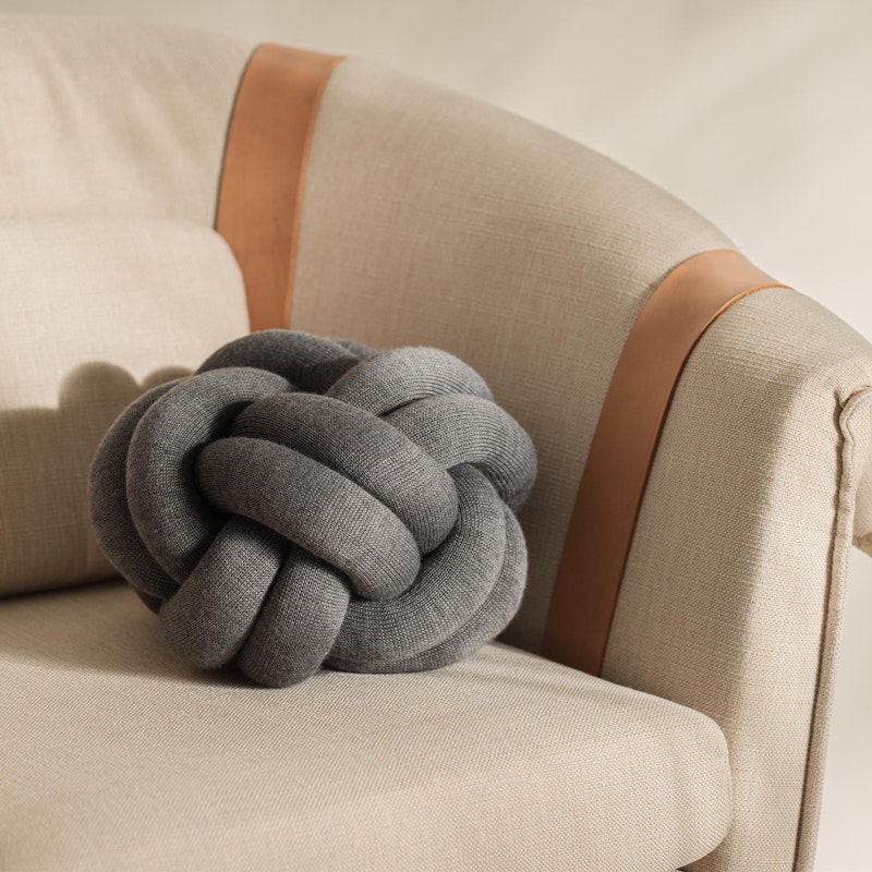 Knot Cushion, Grey from Design House Stockholm | RoyalDesign