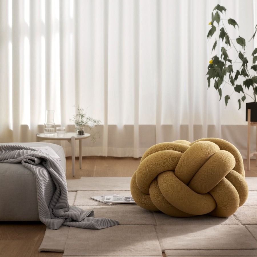 ノッツスタジオ Knot Floor Cushion マスタード Mサイズ KNOT FLOOR