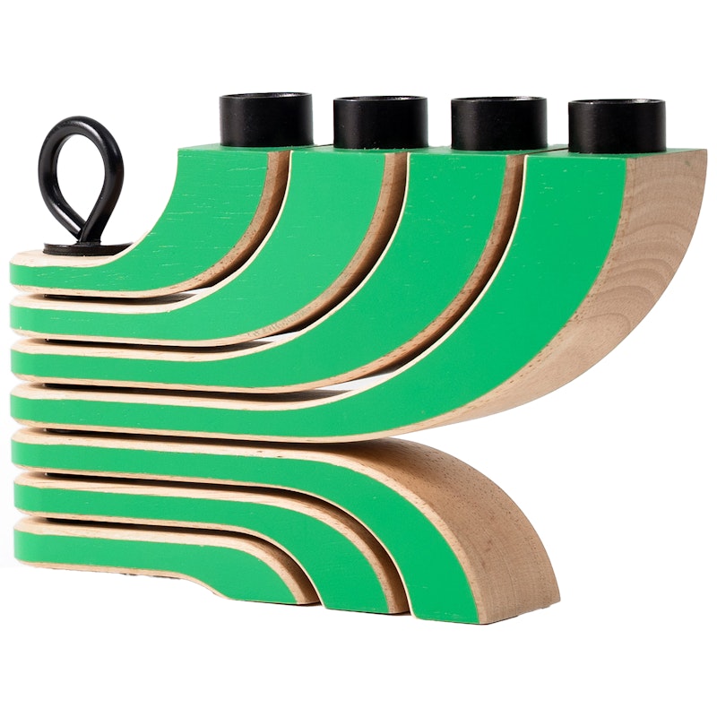 Nordic Light Candlestick With 4 Arms, Green