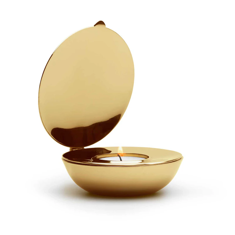 Shell Candle Holder, Brass