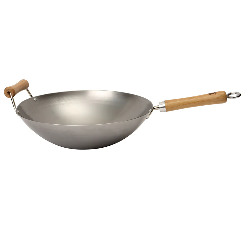 School of Wok Wok Pan Carbon Steel Grey, 36 cm
