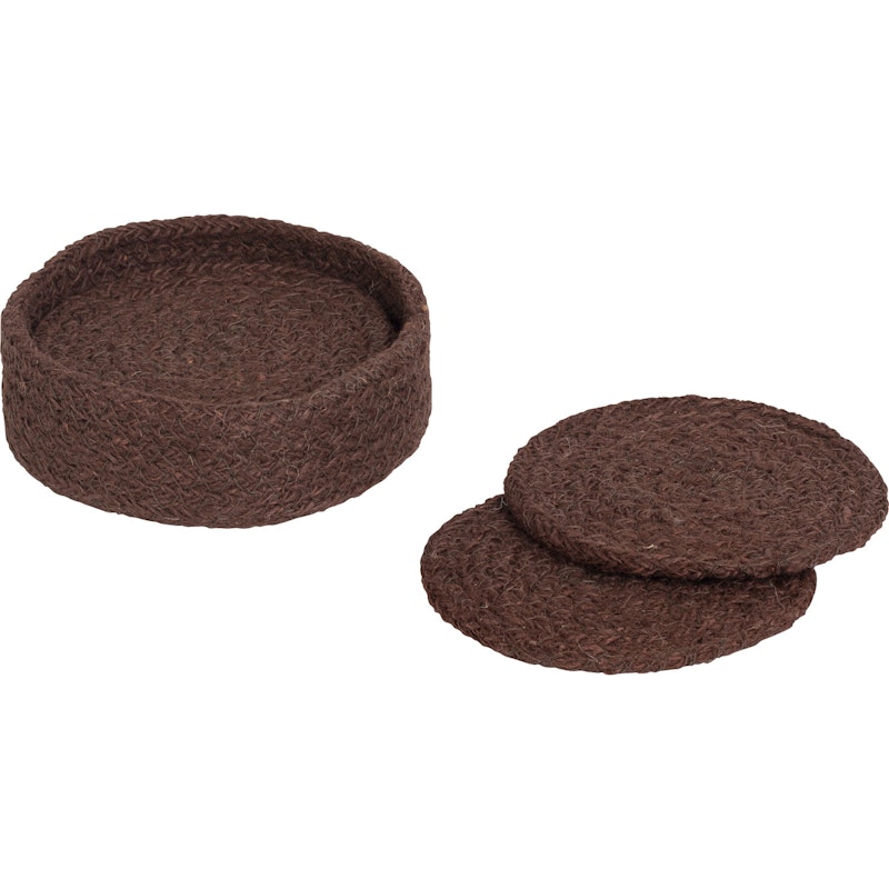 Ella Coaster 6-pack, Brown