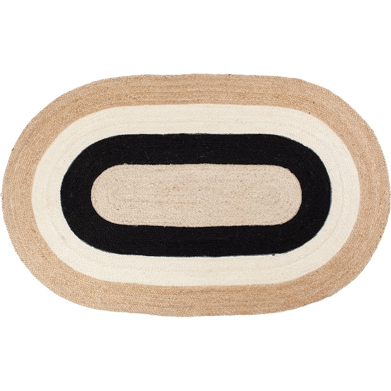 Elin Rug Oval, Black