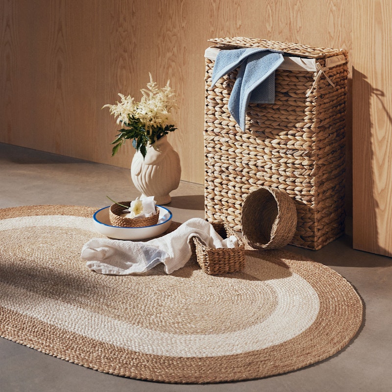 Water Hyacinth Fishbone Laundry Basket from Dixie | RoyalDesign