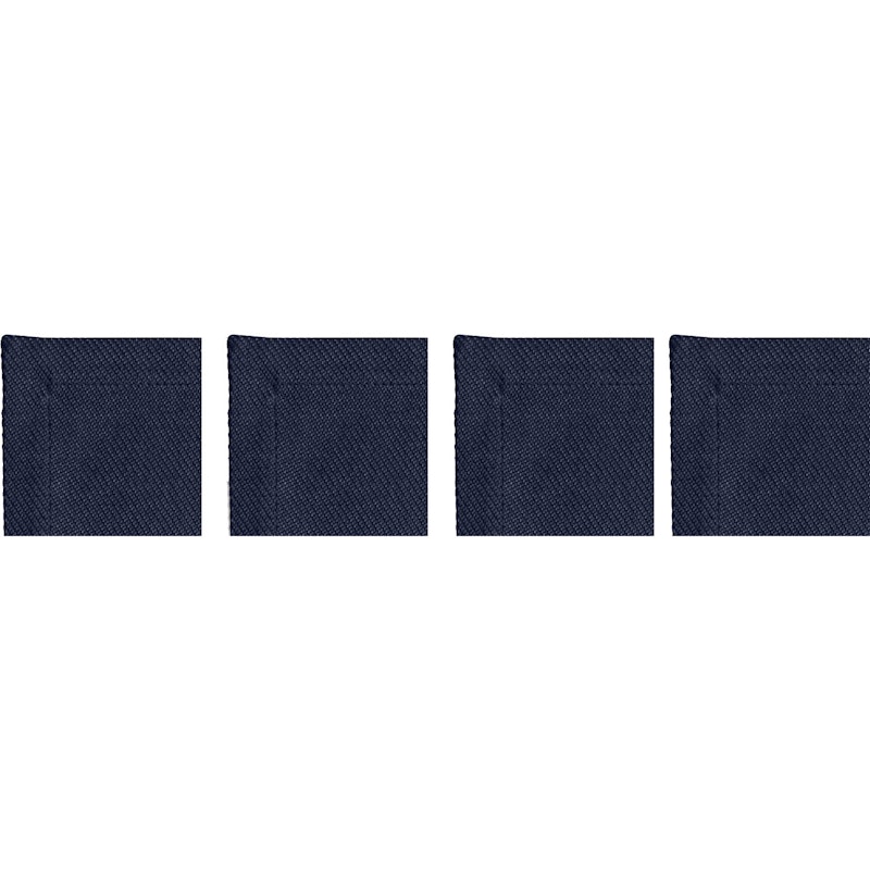 Plain Coasters 10x10 cm 4-pack, Navy