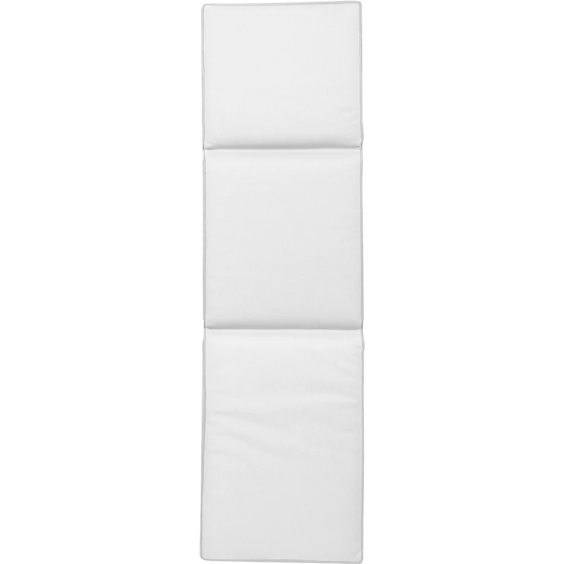 Plain Sunbed Cushion 50x186 cm, White