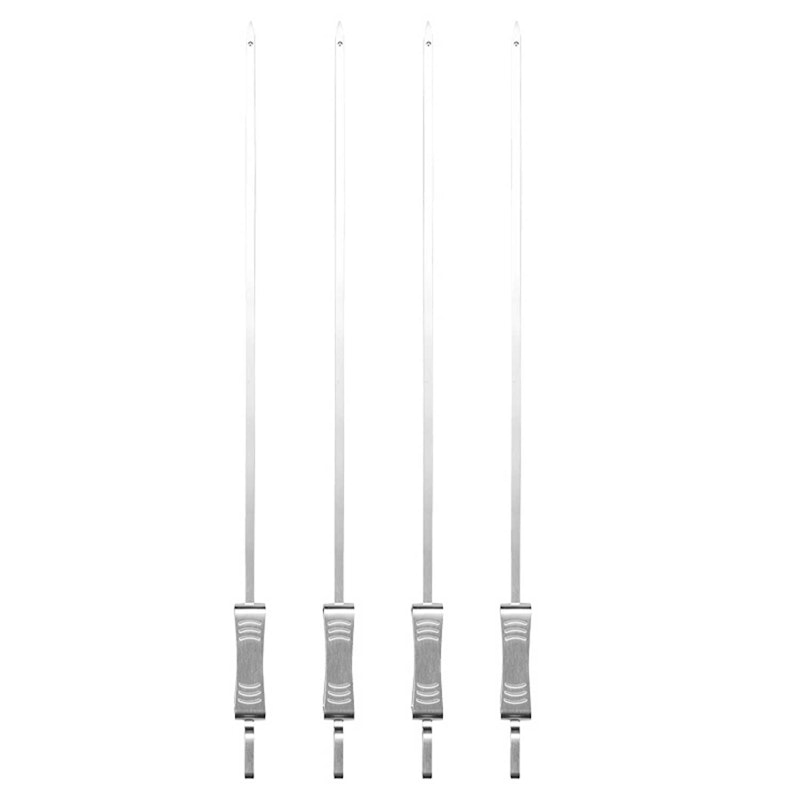 BBQ Skewer Stainless Steel, 4 Pcs