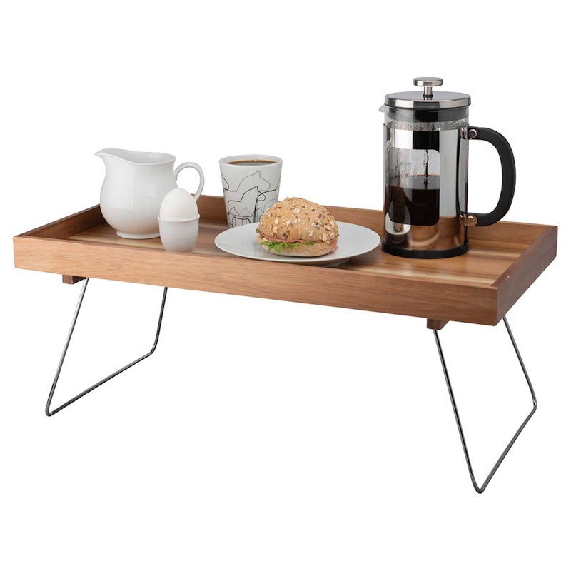 Fabia Foldable Breakfast Tray, Acacia Wood