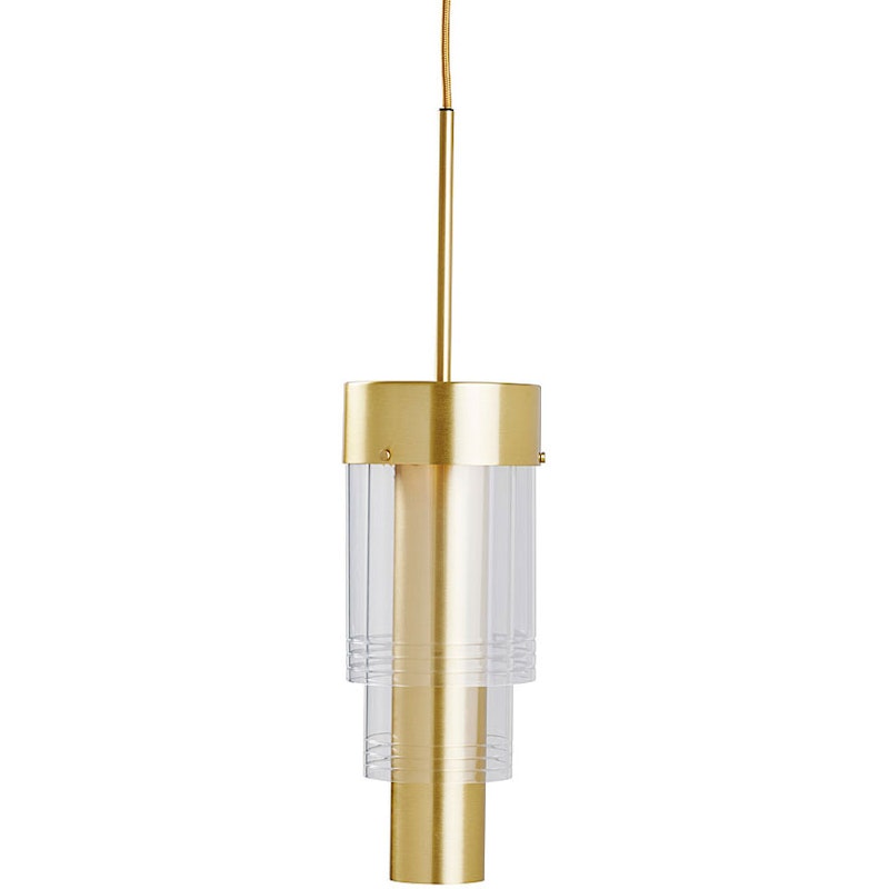 A-spire Pendant, Brass / Clear
