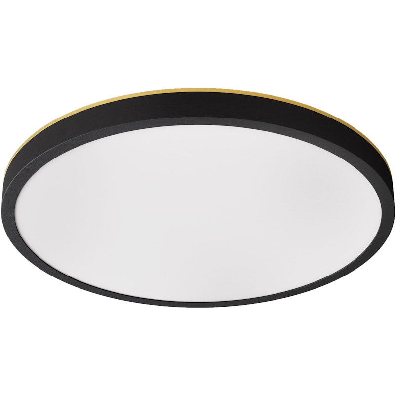 Plafon 30 Wall/Ceiling Lamp, Black / Brass