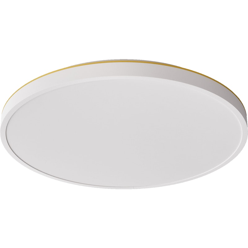 Plafon 45 Wall/Ceiling Lamp, White / Brass