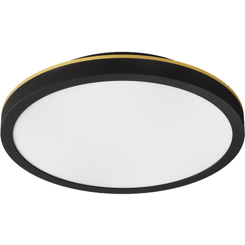 Plafon 20 Wall/Ceiling Lamp, Black / Brass