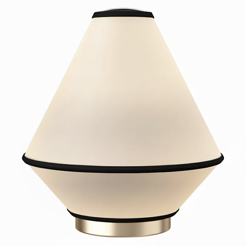 Tafta Table Lamp Portabel, Black/Off-white