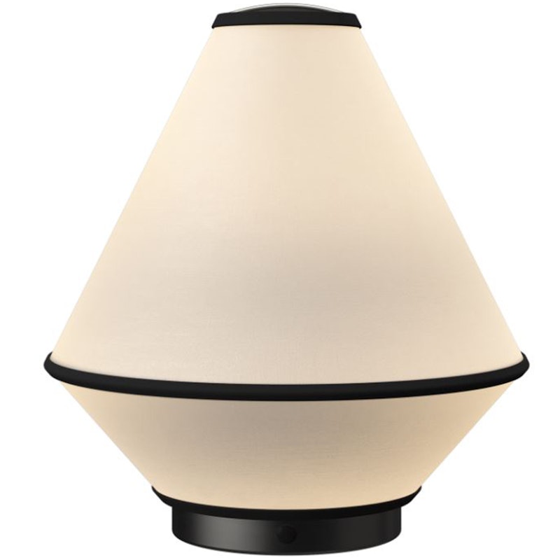 Tafta Table Lamp Portabel, Black/Off-white