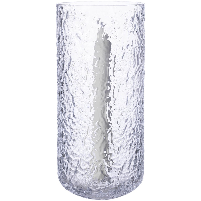 Candle Holder With Patterned Glass 25 cm