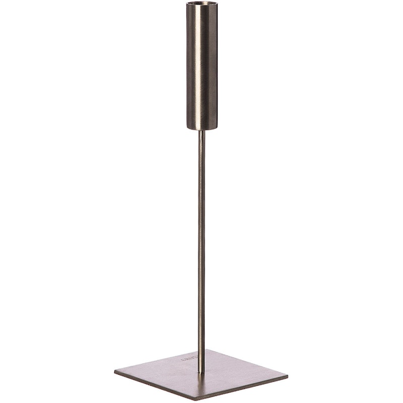 Candlestick Brushed Aluminium H30 cm