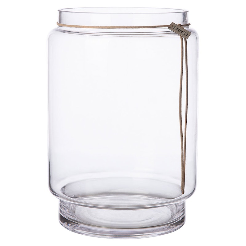 Glass Vase Clear H28 cm