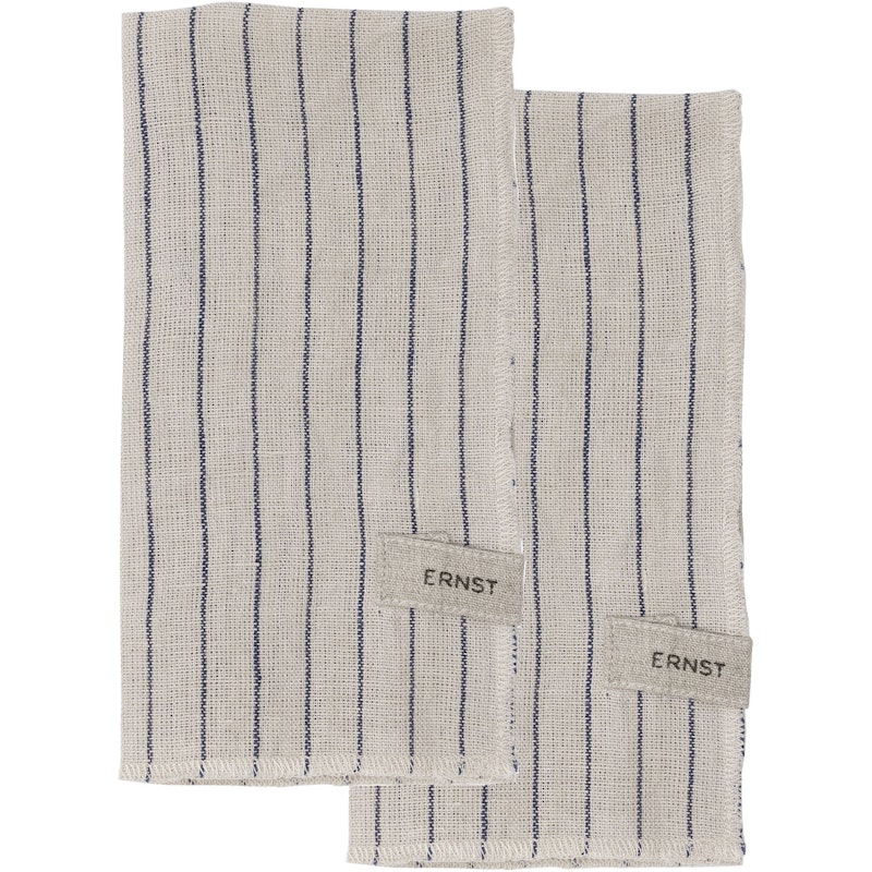 Napkins 40x40 cm 2-pack, Nature / Blue