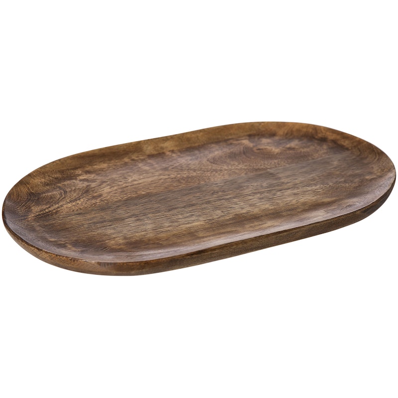 Tray Wood 40x25 cm, Brown