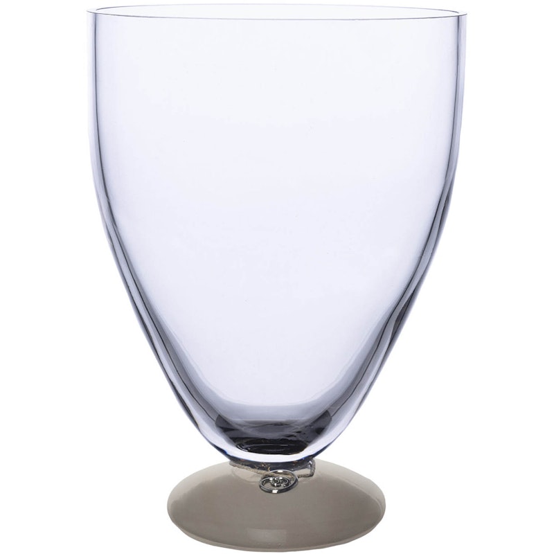 Glass Vase, Beige