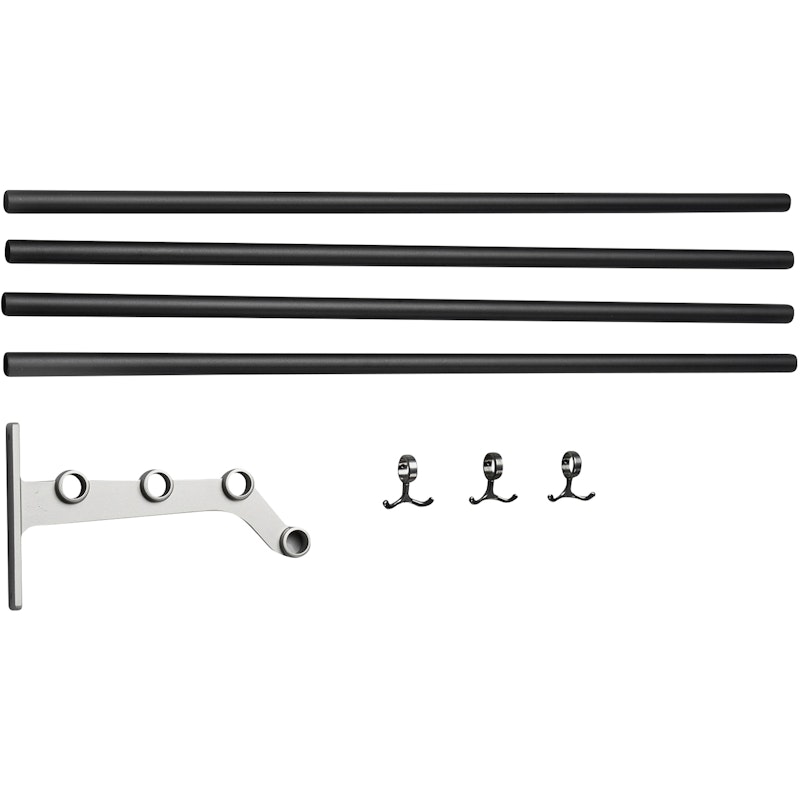 Nostalgi 291 Extension Part For Hat Rack, Aluminium / Black