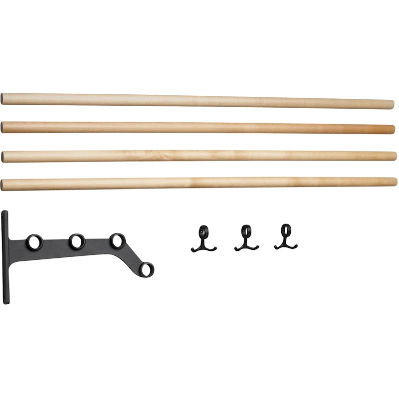 Nostalgi 291 Extension Part For Hat Rack, Black / Birch