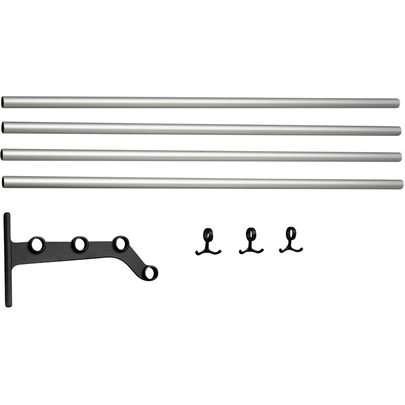 Nostalgi 291 Extension Part For Hat Rack, Black / Aluminium