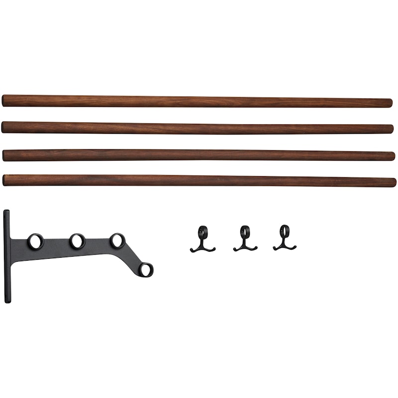 Nostalgi 291 Extension Part For Hat Rack, Black / Walnut