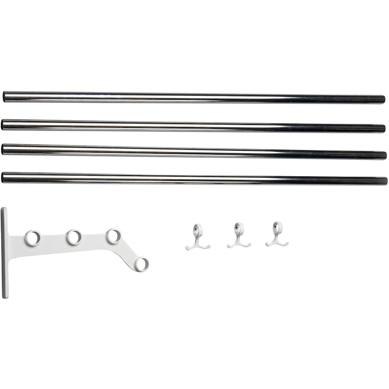 Nostalgi 291 Extension Part For Hat Rack, White / Chrome