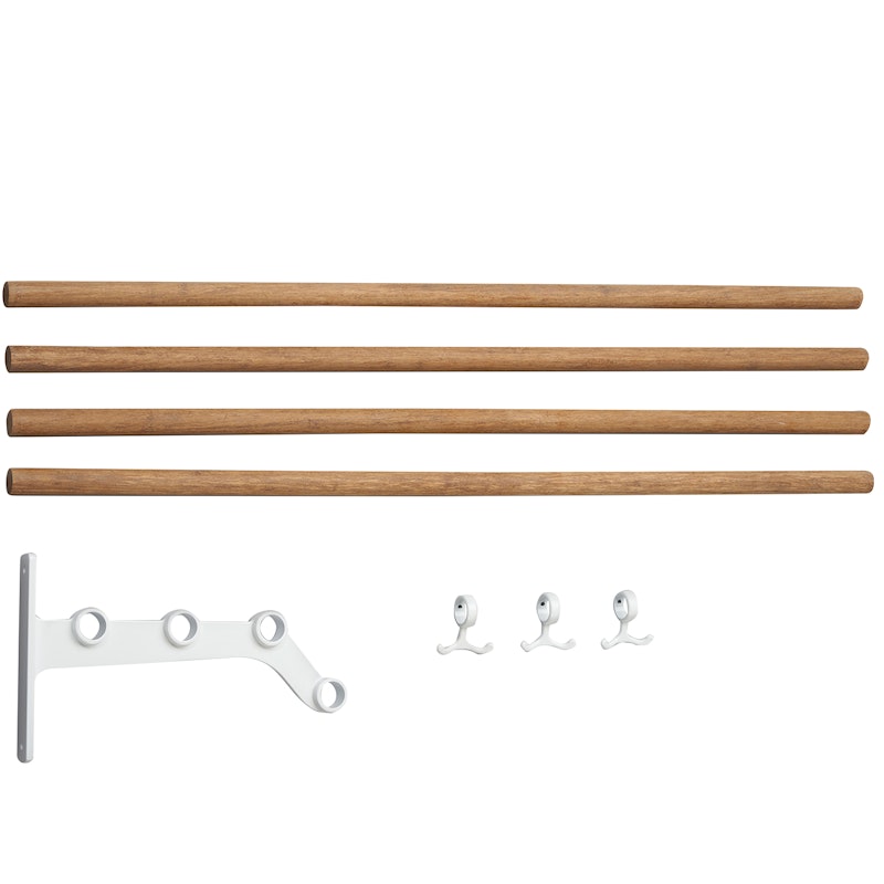 Nostalgi 291 Extension Part For Hat Rack, White / Bamboo