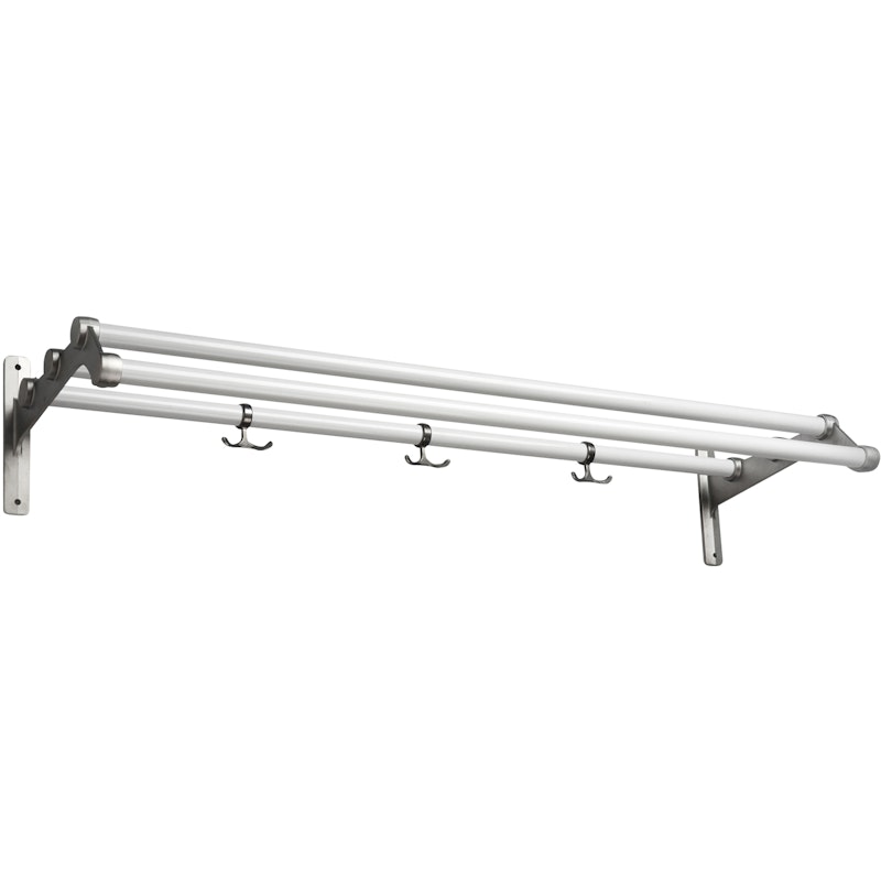 Nostalgi 291 Hat Rack 100 cm, Aluminium / White