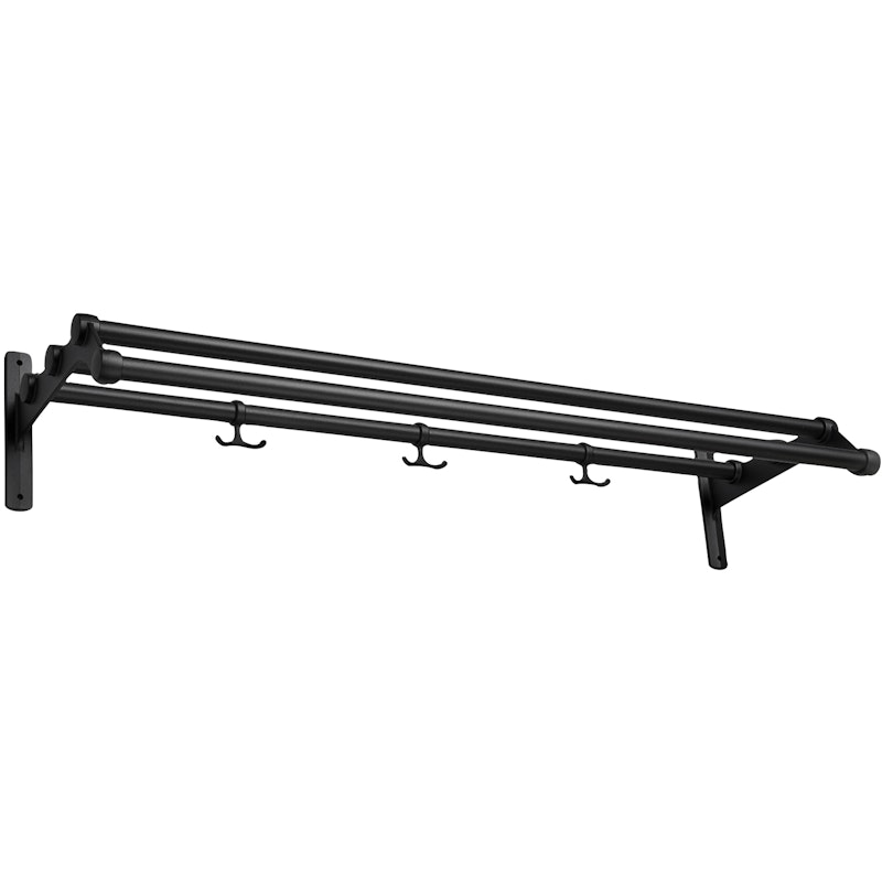 Nostalgi 291 Hat Rack 100 cm, Black / Black