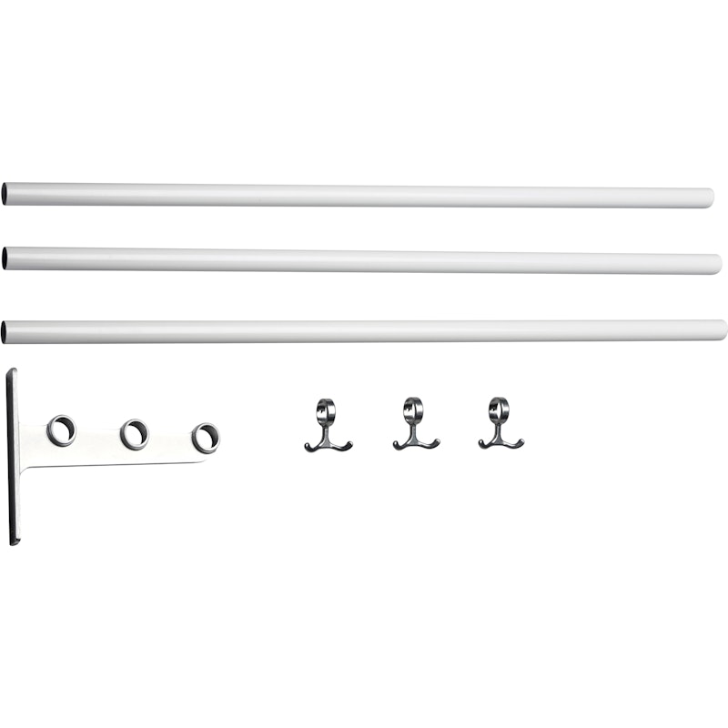 Nostalgi Extension Part For Hat Rack / Shoe Rack, Aluminium / White