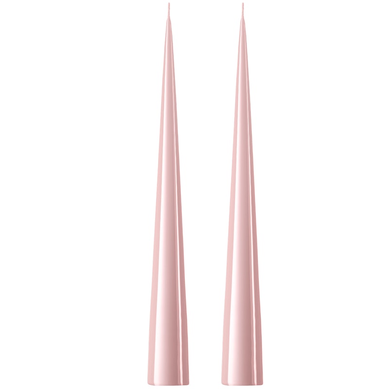 Candles 37 cm 2-pack, Rose Quartz