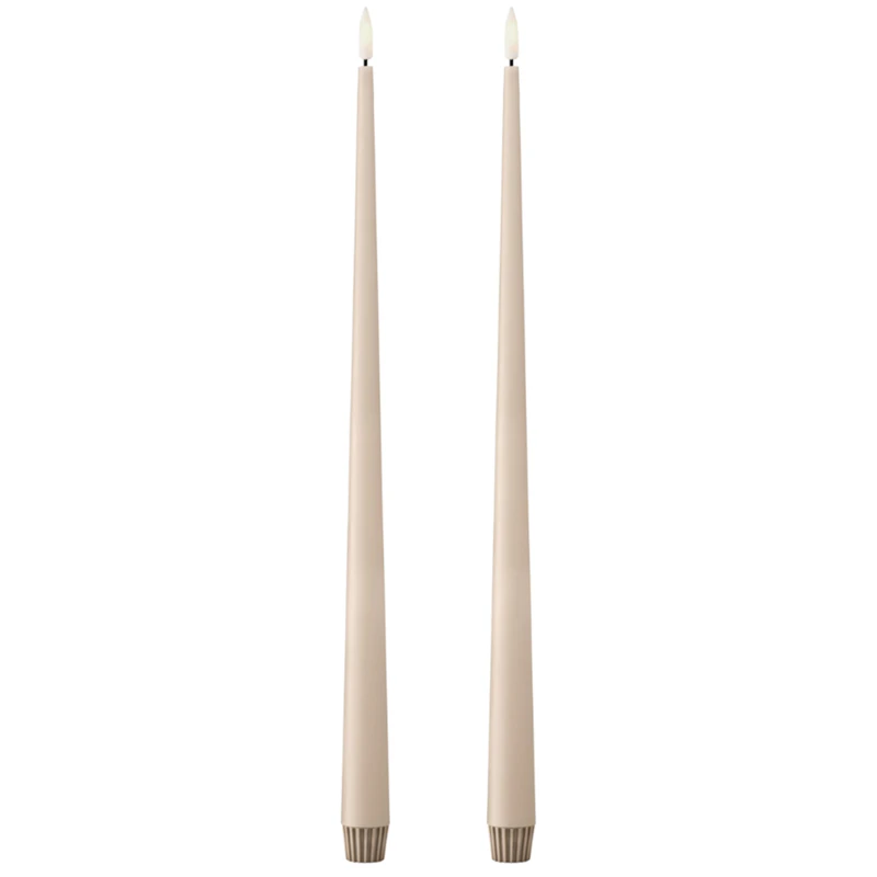 Led Candles 2-pack 40 cm, Ice Latte