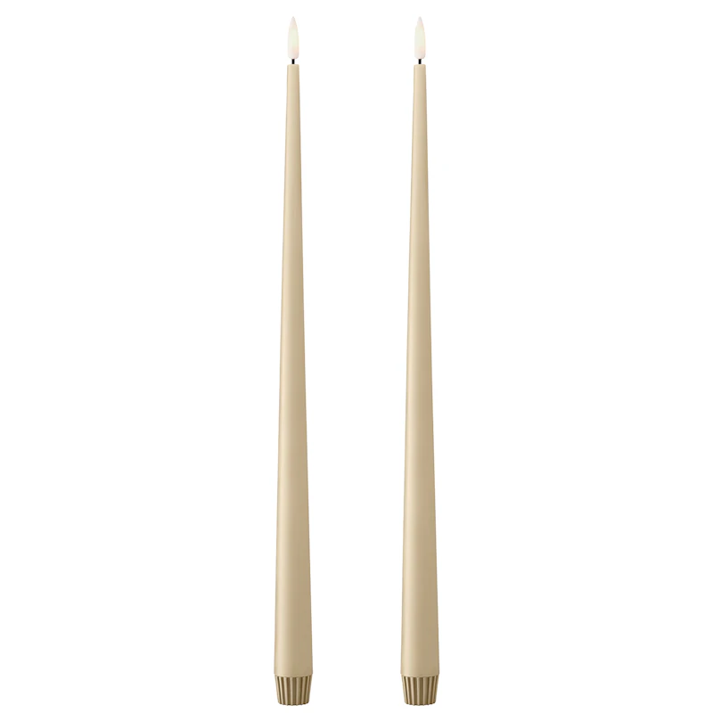 Led Candles 2-pack 40 cm, Pale Ginger