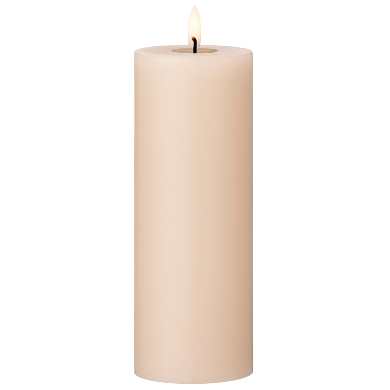 Led Pillar Candle 20 cm, Ice Latte